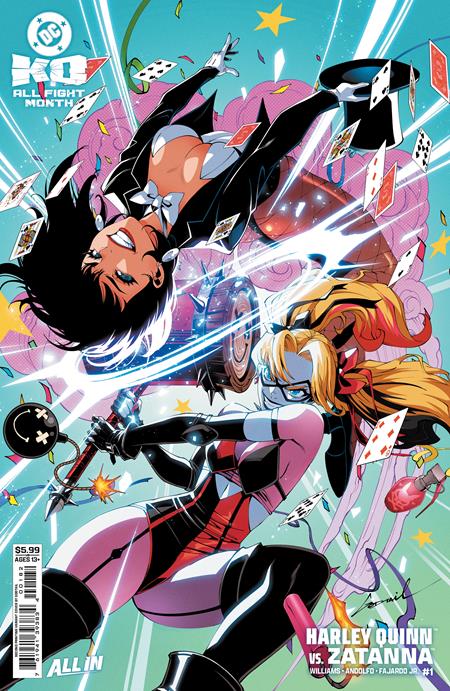 DC K.O. HARLEY QUINN VS ZATANNA #1 (ONE SHOT) Second Printing Cvr B Godtail Card Stock Var (2nd Print)