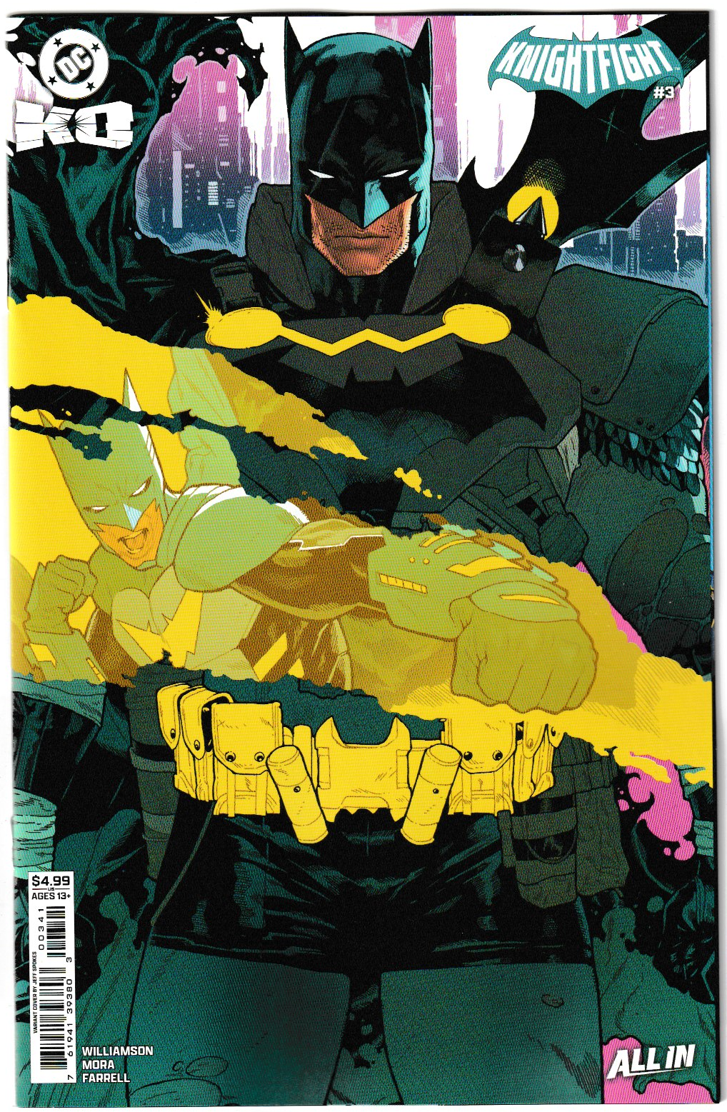 DC K.O. KNIGHTFIGHT #3 (OF 4) Bundle 4 Covers A-D [4 Book Bundle]