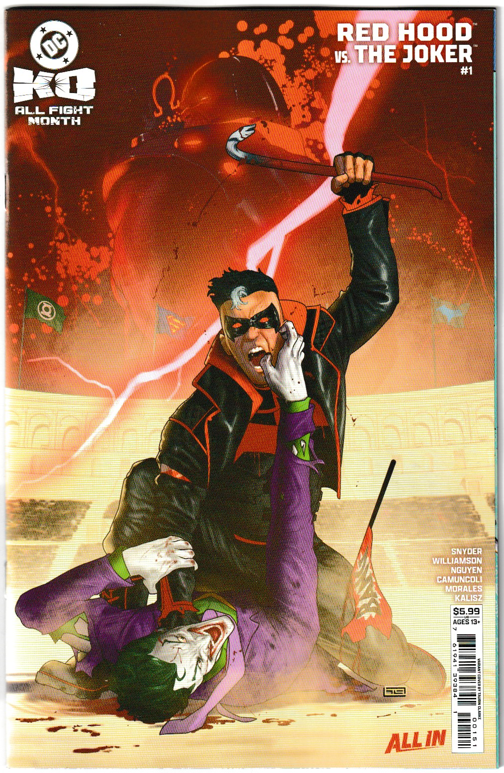 DC K.O. RED HOOD VS JOKER #1 (ONE SHOT) Bundle Covers A-E [5 Book Bundle]