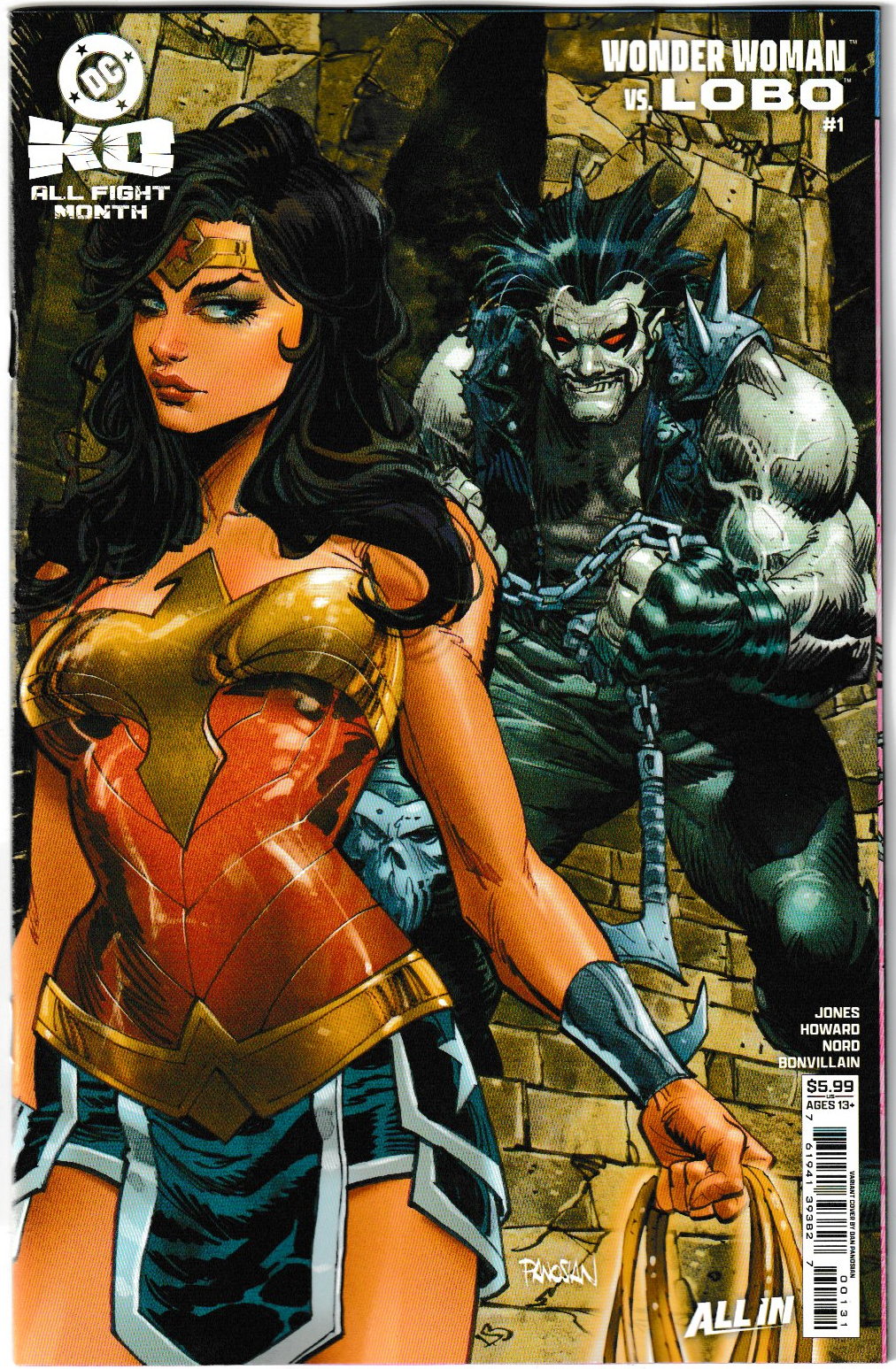 DC K.O. Wonder Woman vs. Lobo #1 (One Shot) Bundle 5 Covers A-E 1st Print [5 Book Bundle]