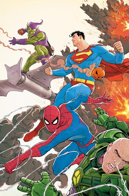 DC/Marvel: Superman/Spider-Man #1 (One-Shot) Card Stock Cover J Mikel Janin Superman & Spider-Man vs Lex Luthor & Green Goblin