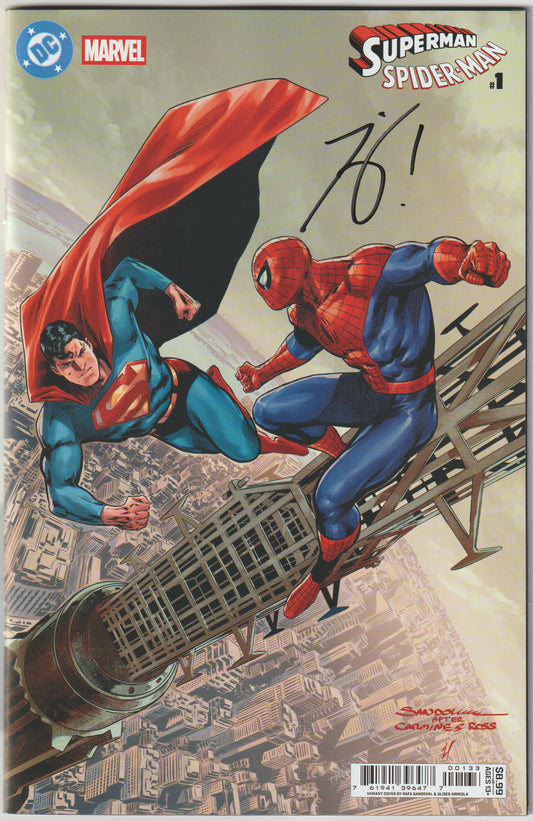 DC/Marvel: Superman/Spider-Man #1 (One-Shot) Card Stock Cover S Rafa Sandoval [SIGNED BY TOM KING]