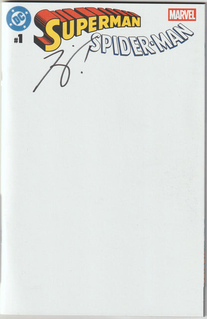 DC/Marvel: Superman/Spider-Man #1 (One-Shot) Z Blank Sketch Cover [SIGNED BY TOM KING]