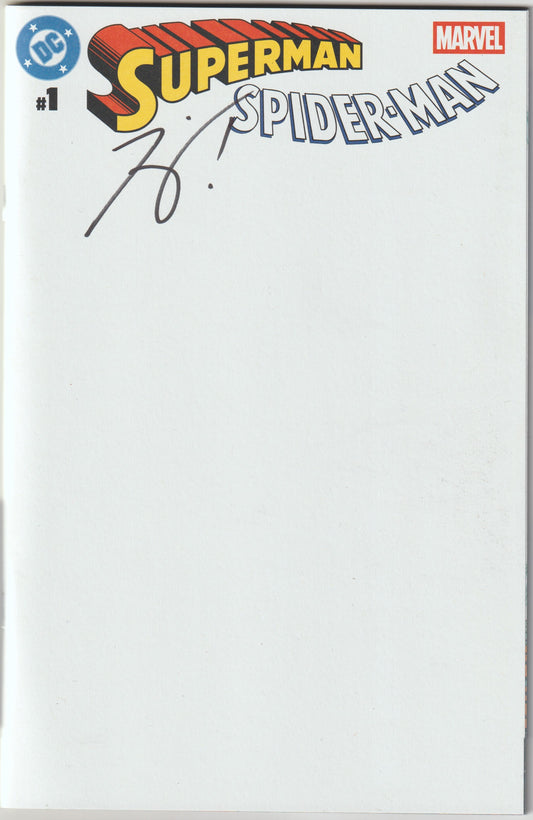 DC/Marvel: Superman/Spider-Man #1 (One-Shot) Z Blank Sketch Cover [SIGNED BY TOM KING]