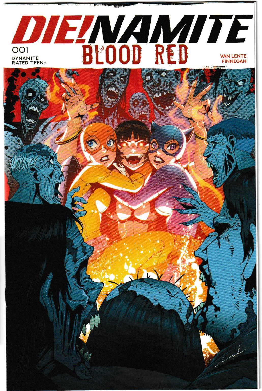 DIENAMITE BLOOD RED #1 Bundle 5 Covers A-E 1st Print [5 Book Bundle]