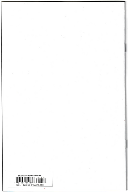 DIENAMITE BLOOD RED #1 CVR E BLANK AUTHENTIX VAR 1st Print