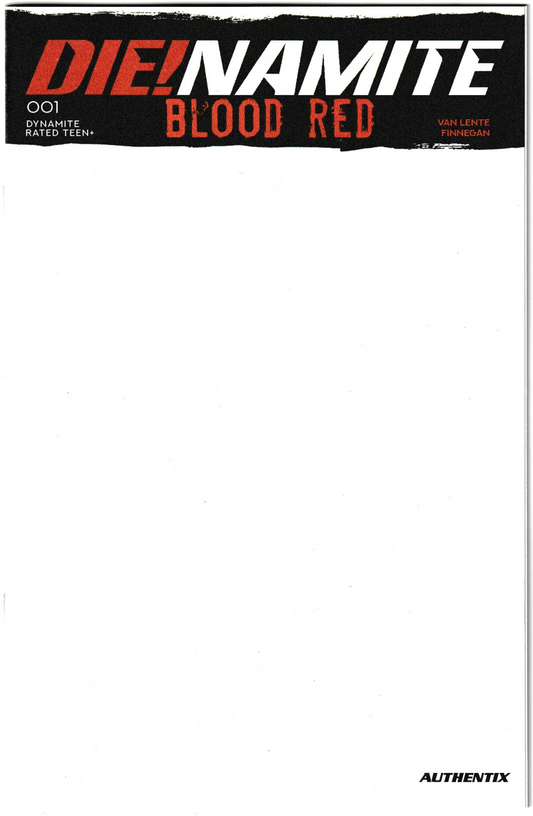 DIENAMITE BLOOD RED #1 CVR E BLANK AUTHENTIX VAR 1st Print