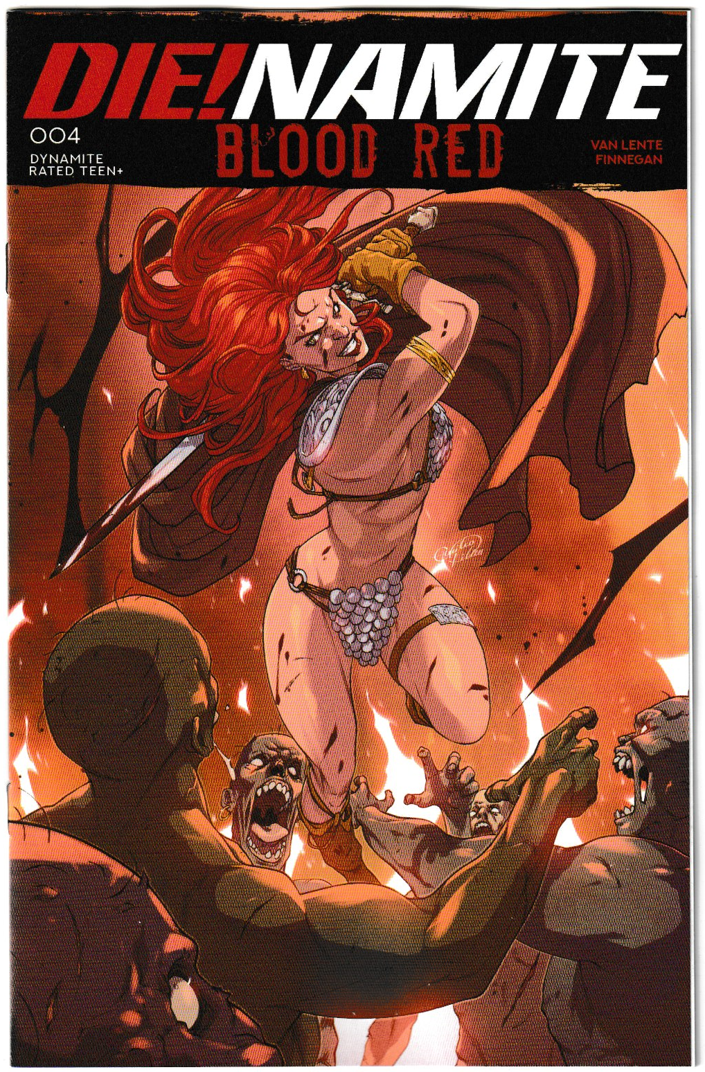 DIENAMITE BLOOD RED #4 Bundle 4 Covers A-D [4 Book Bundle]