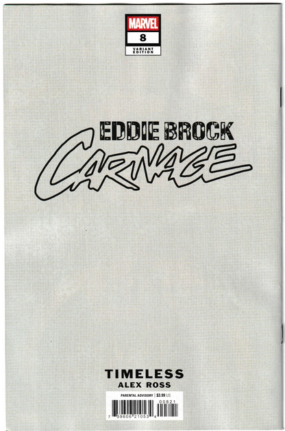 Eddie Brock: Carnage #8 Alex Ross Timeless Virgin Variant – Marvel Comics 2025 (NM/NM+)