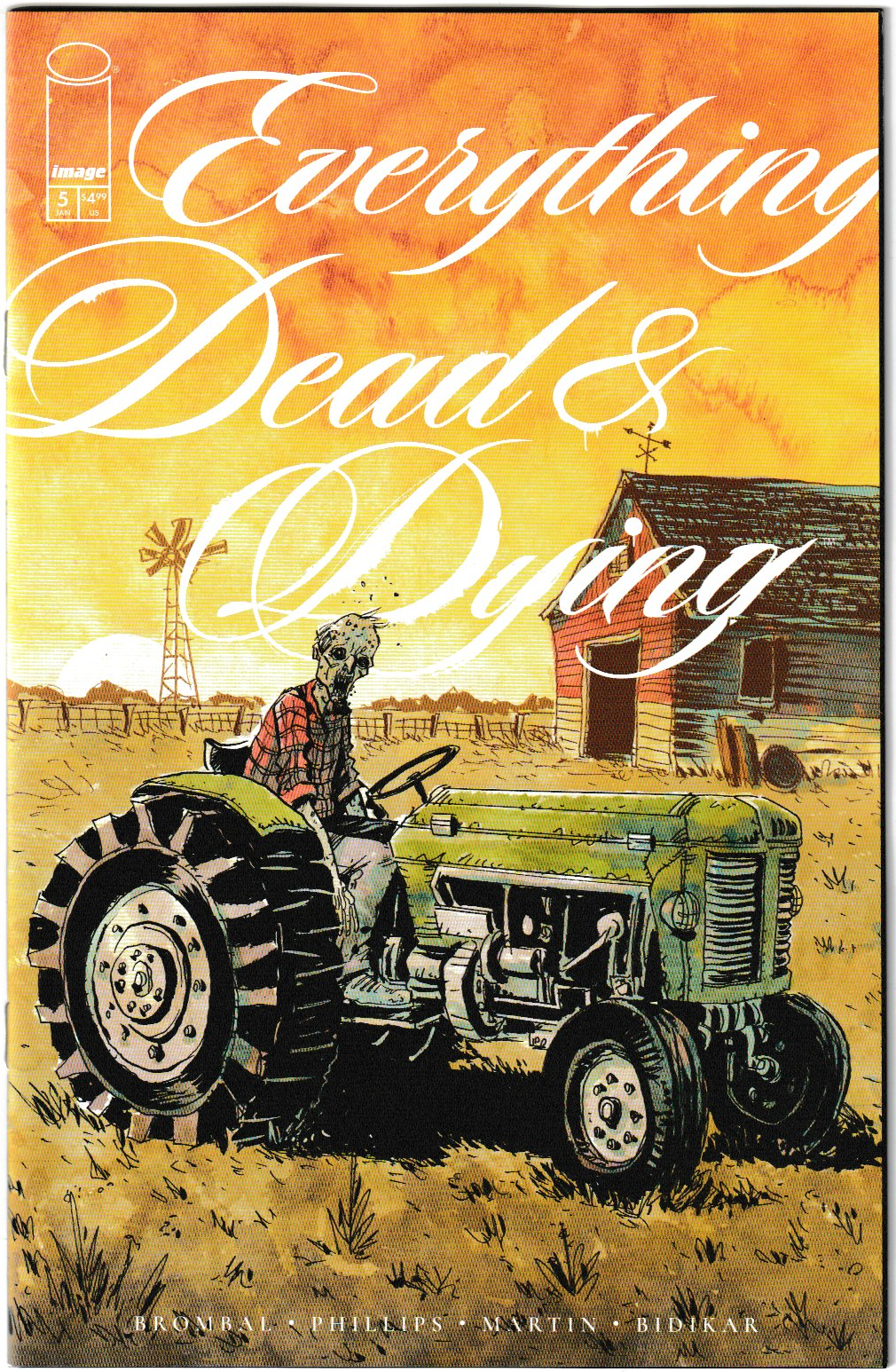 Everything Dead & Dying #5 (of 5) Cover C Jeff Lemire 1:10 Incentive (MR) 1st Print