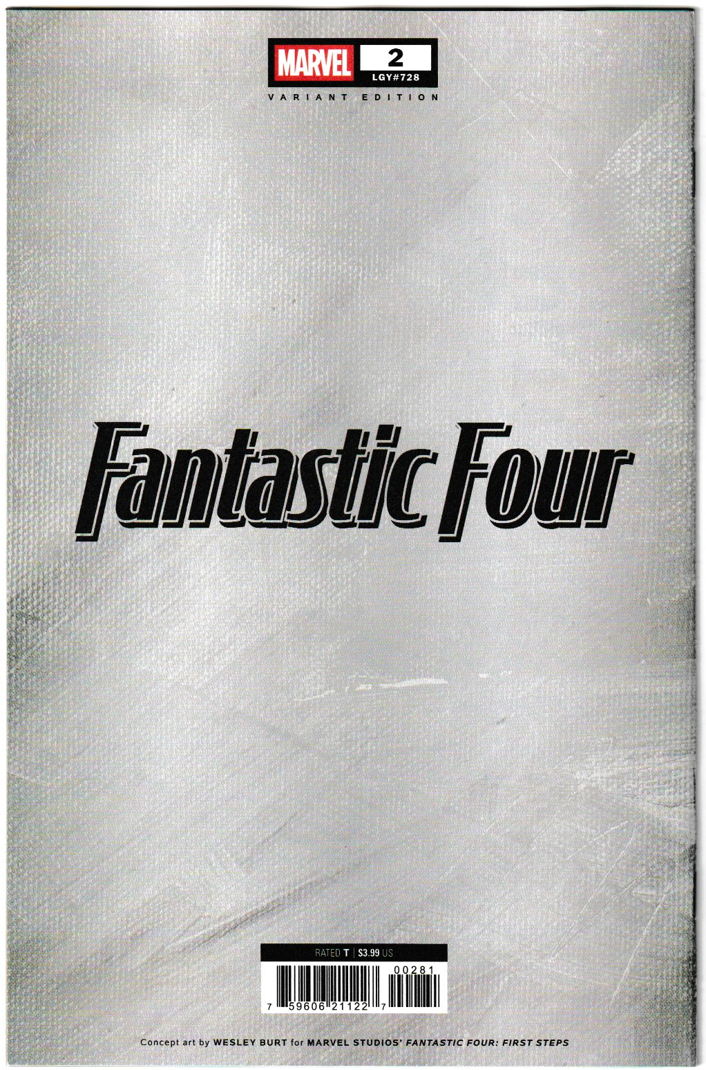 Fantastic Four (2025) #2 Wesley Burt Marvel Studios Variant (Marvel Comics, 2025) (NM/NM+)