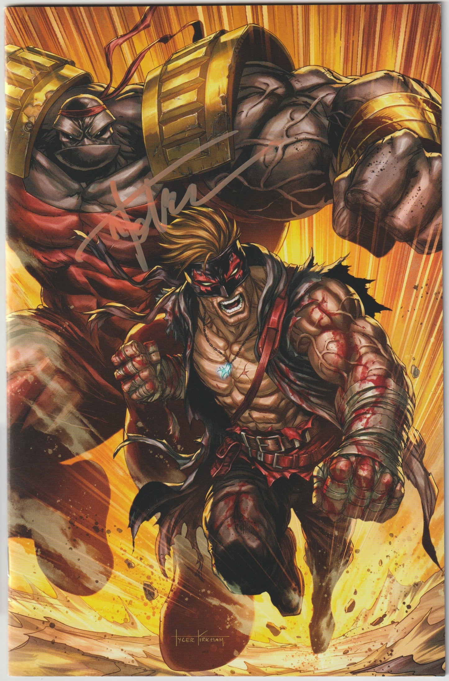 FINAL BOSS #1 CVR G Tyler Kirkham Virgin Variant (MR) [SIGNED BY TYLER KIRKHAM]