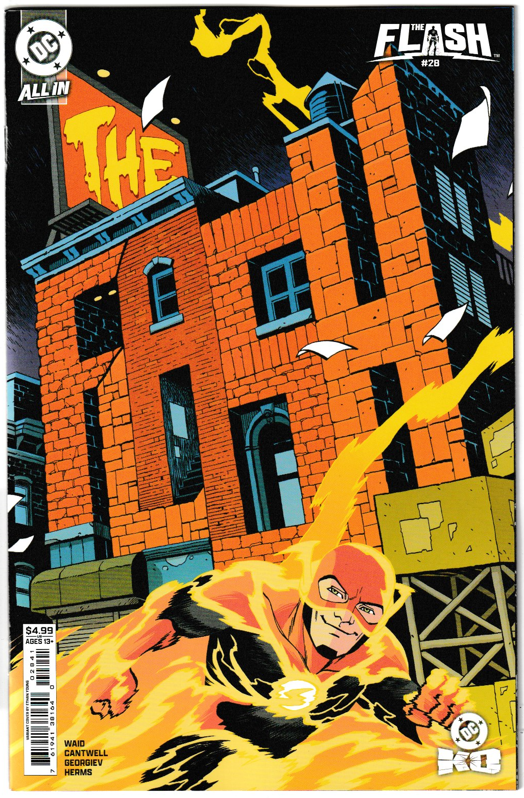 FLASH #28 CVR D ETHAN YOUNG CARD STOCK VAR (DC K.O.)