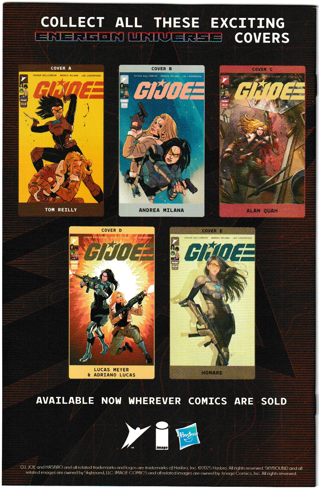 G.I. Joe #10 Cover B Andrea Milana Variant (Image Comics, 2025) (NM/NM+)