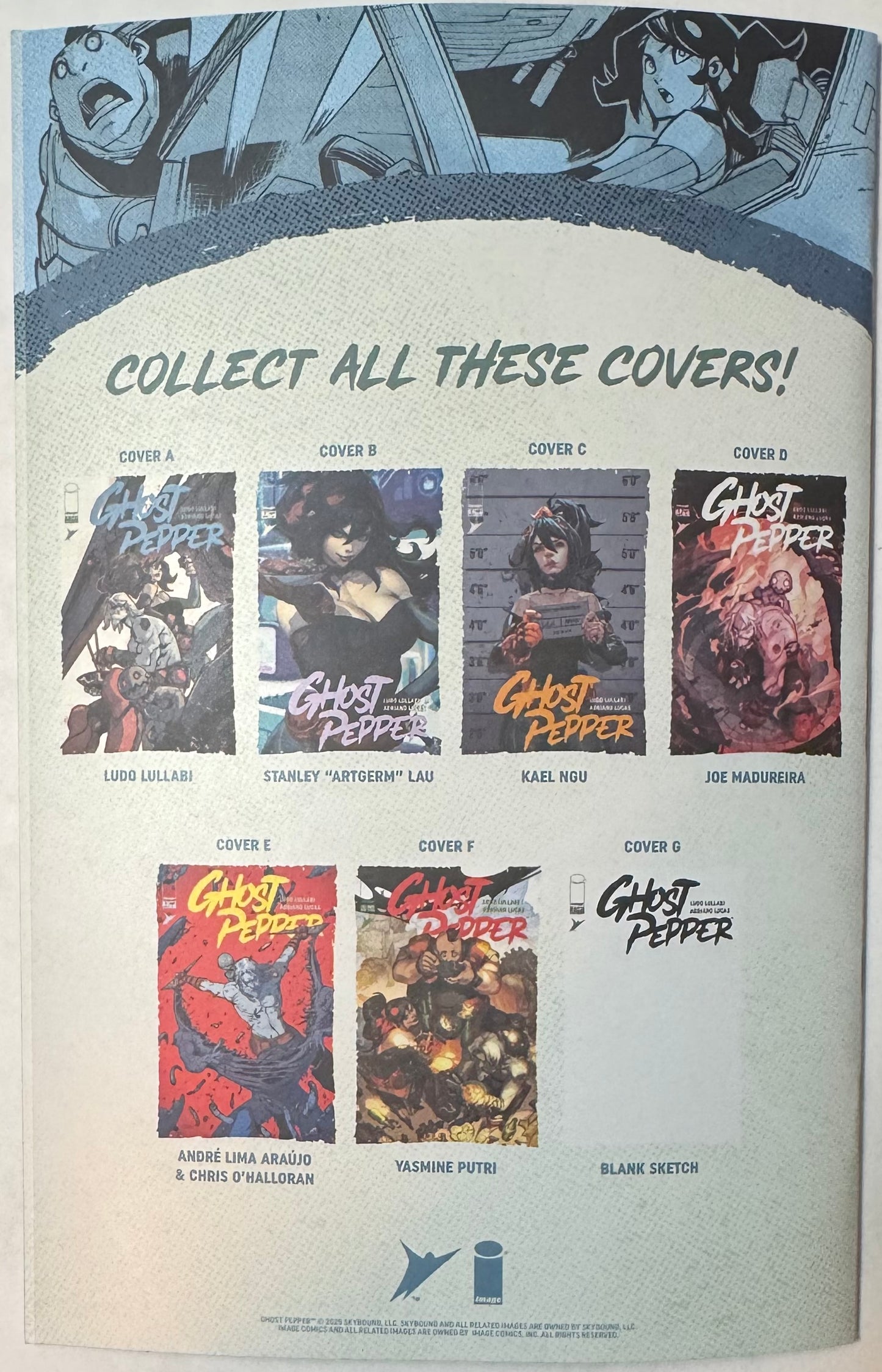 Ghost Pepper #1 2nd Printing Cover B (Stanley “Artgerm” Lau) NM/NM+