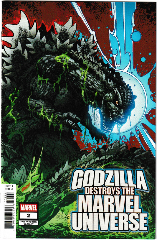 Godzilla Destroys the Marvel Universe #2 Jeff Zornow Fan Favorite Variant (Marvel Comics, 2025)