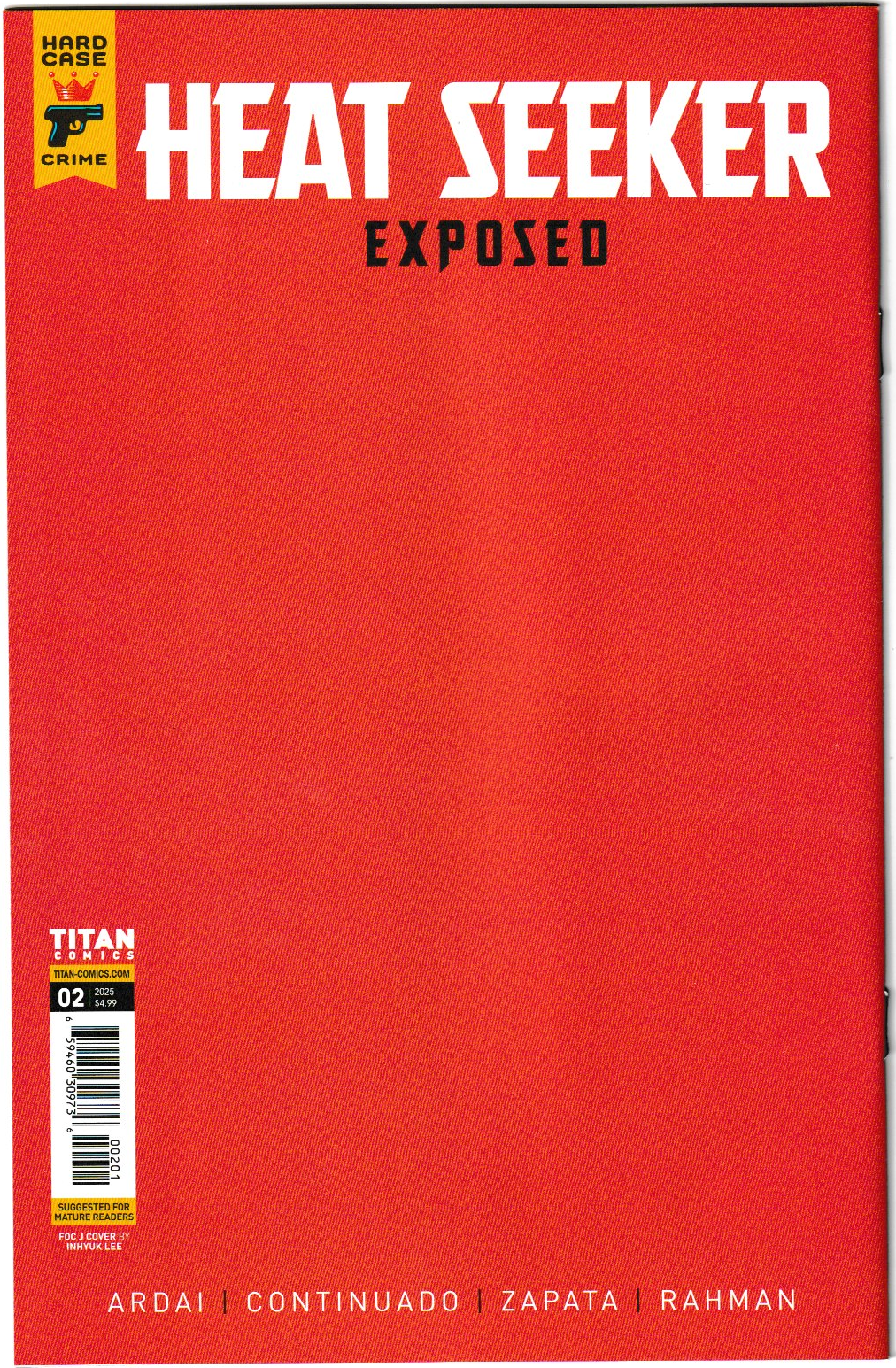 Heat Seeker: Exposed - A Gun Honey Series #2 (of 4) Cover J Inhyuk Lee Virgin Variant (Titan Comics, 2025) (NM/NM+)