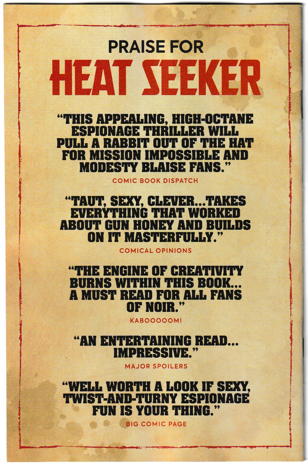 Heat Seeker: Exposed – A Gun Honey Series #3 (of 4) Cover A Kendrick Lim (Titan Comics, 2025)