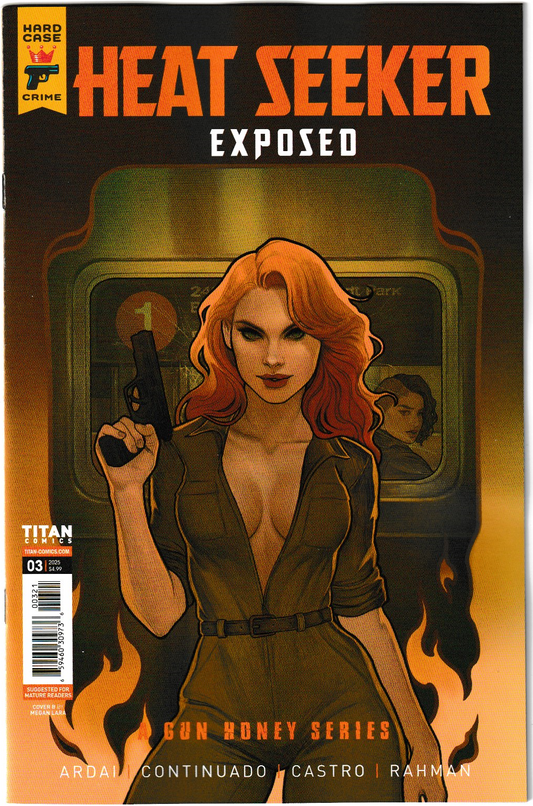 Heat Seeker: Exposed – A Gun Honey Series #3 (of 4) Cover B Megan Lara Variant (Titan Comics, 2025)