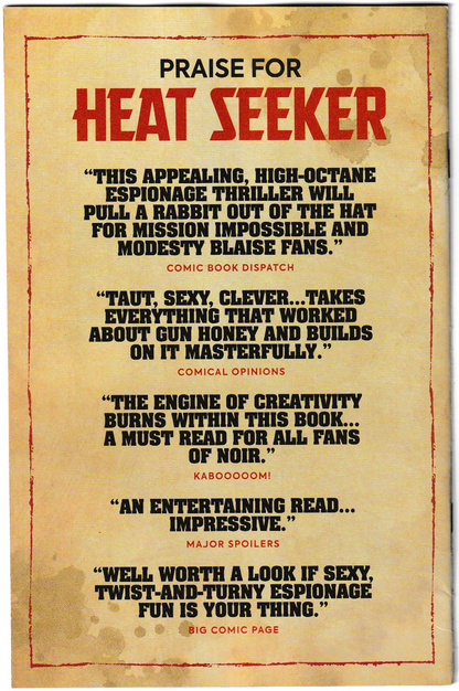 Heat Seeker: Exposed – A Gun Honey Series #3 (of 4) Cover D Ace Continuado Variant (Titan Comics, 2025) (Reader Copies- Please see photos)