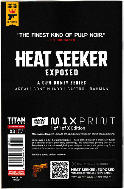 Heat Seeker: Exposed – A Gun Honey Series #3 (of 4) Cover I Brao Unique Outfit Virgin (Titan Comics, 2025)