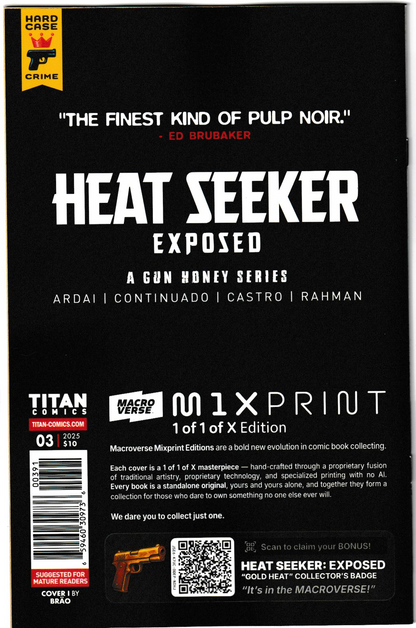 Heat Seeker: Exposed – A Gun Honey Series #3 (of 4) Cover I Brao Unique Outfit Virgin (Titan Comics, 2025)