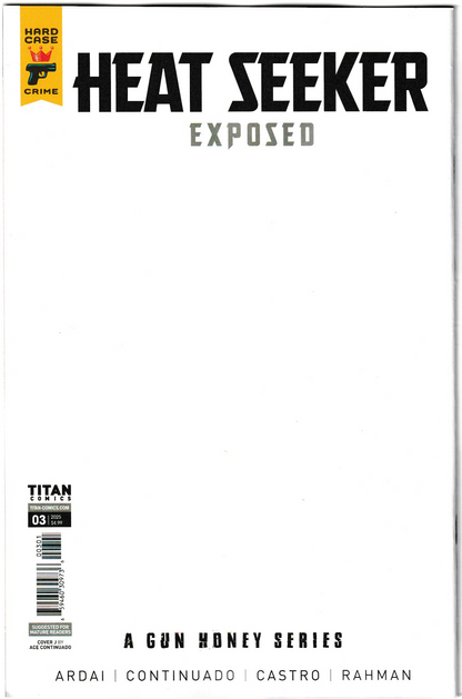 Heat Seeker: Exposed – A Gun Honey Series #3 (of 4) Cover J 1:5 Incentive Ace Continuado Variant (Titan Comics, 2025)