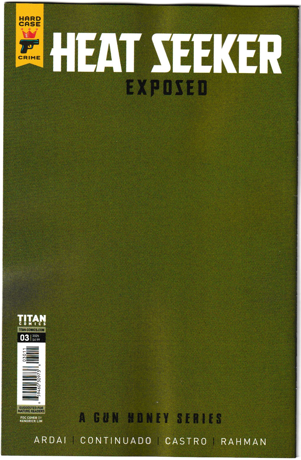 Heat Seeker: Exposed – A Gun Honey Series #3 (of 4) Cover K Kendrick Lim Virgin (Titan Comics, 2025)