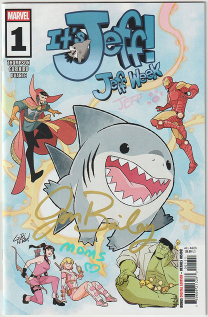 Its Jeff: Jeff Week (2025) #1 [SIGNED BY JON BAILEY (Voice of Jeff the Land Shark)] (Love Moms Remark)