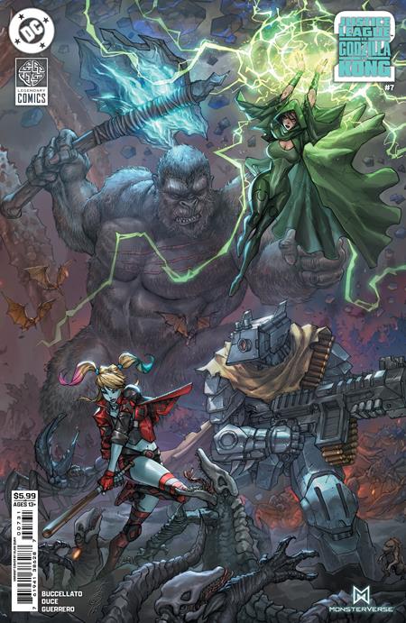 JUSTICE LEAGUE VS GODZILLA VS KONG 2 #7 (OF 7) CVR C ALAN QUAH CARD STOCK VAR