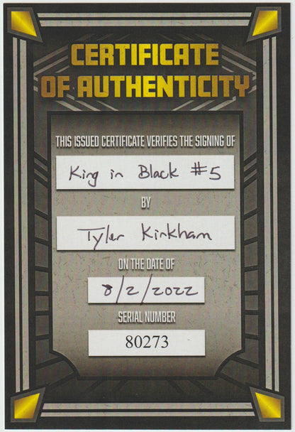 King In Black #5 Tyler Kirkham Exclusive Variant [SIGNED BY TYLER KIRKHAM]