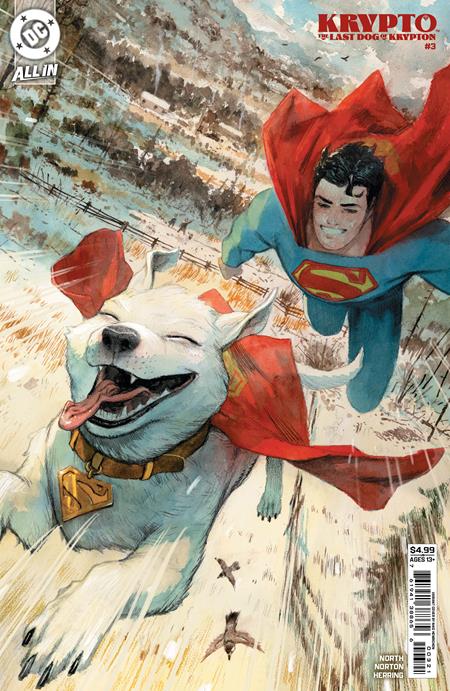 Krypto The Last Dog of Krypton #3 (of 5) Cover B Niko Henrichon Card Stock Variant (DC Comics, 2025)