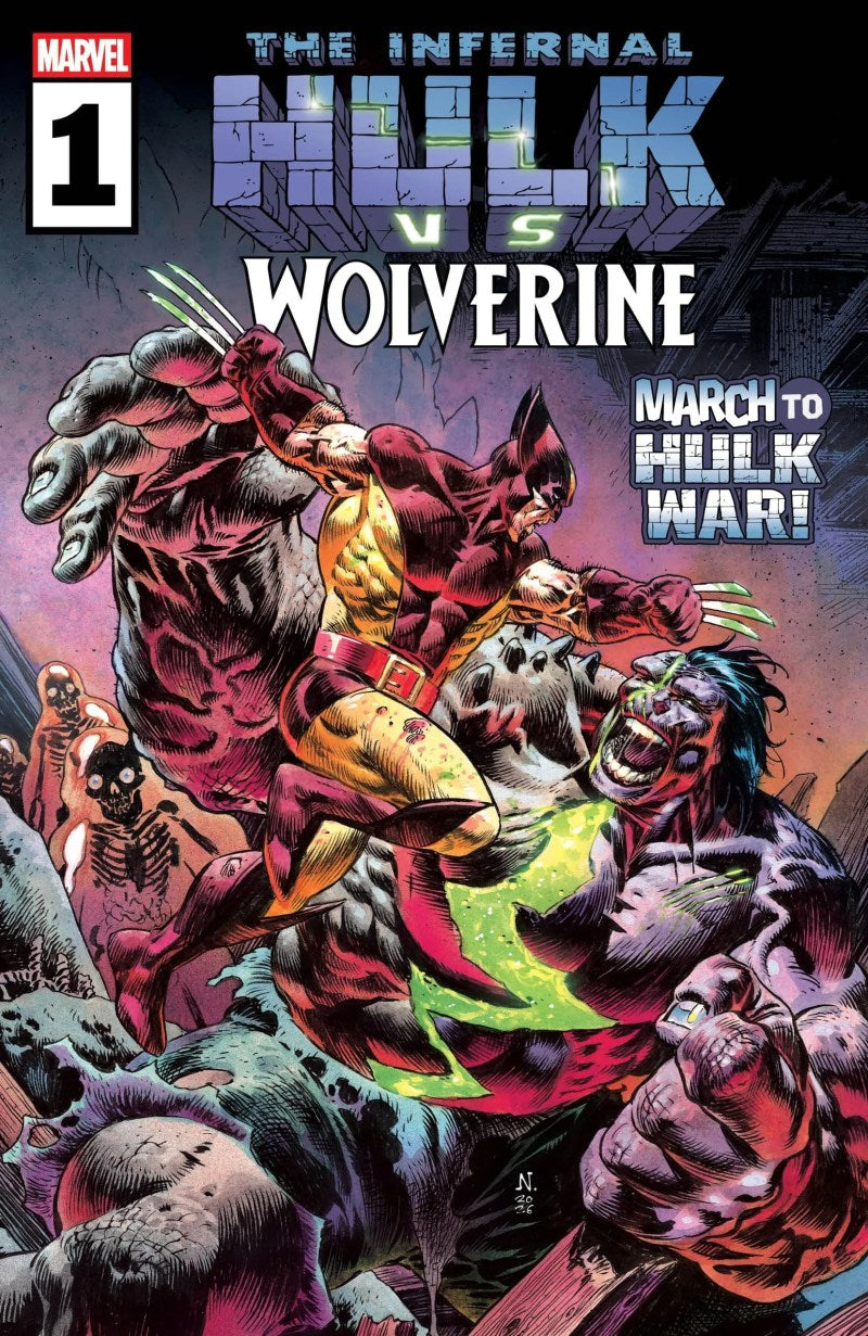 Infernal Hulk vs Wolverine #1 (One Shot) & Variants (1st Print) Marvel Comics 2026