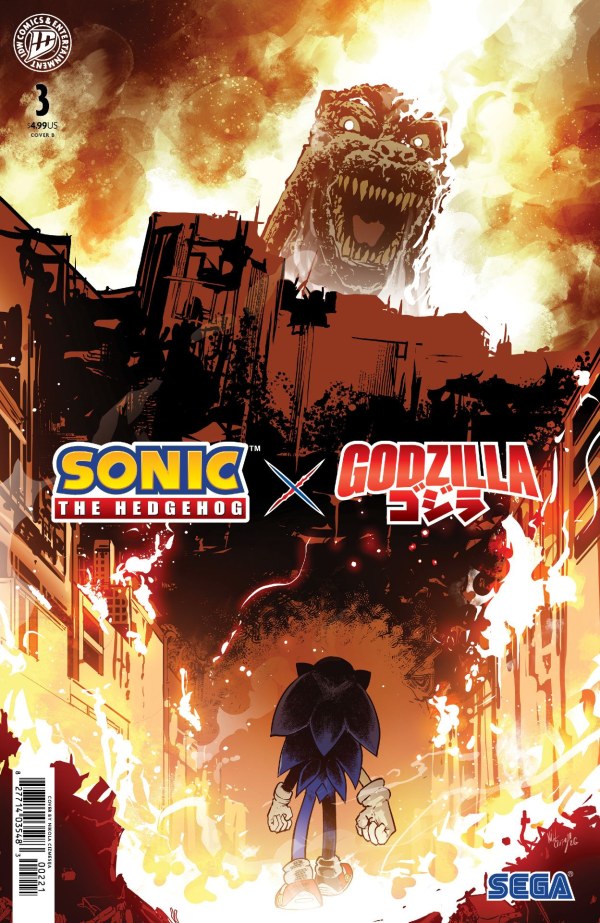 Sonic the Hedgehog x Godzilla #3 (1st Print) IDW Publishing 2026