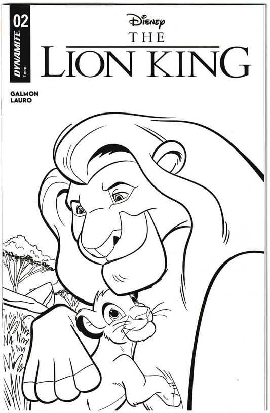 LION KING #2 CVR I JACOB EDGAR LINE ART FOC BONUS VAR