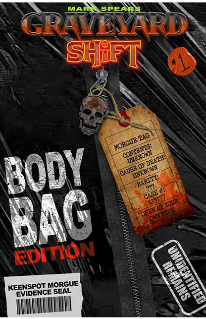 Mark Spears Graveyard Shift #1 CVR D BODY BAG EDITION BLIND BAG WITH BONUS TRADING CARD (1st Print) [5 Book Bundle]