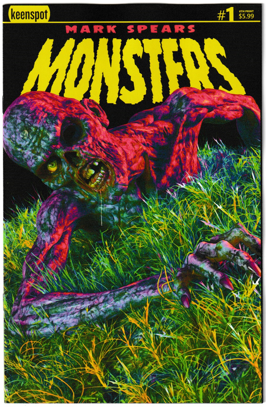 Mark Spears Monsters #1 - 6th Printing, Spears Zombie Cardstock Cover