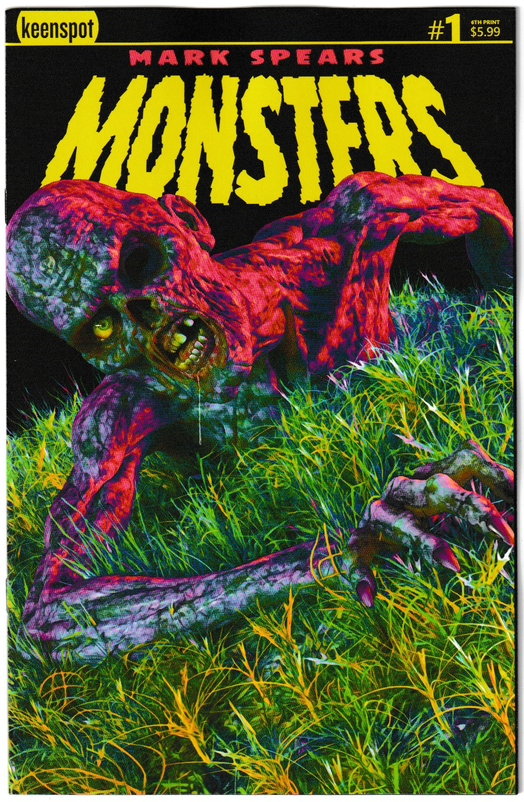 Mark Spears Monsters #1 - 6th Printing, Zombie Metal Cover