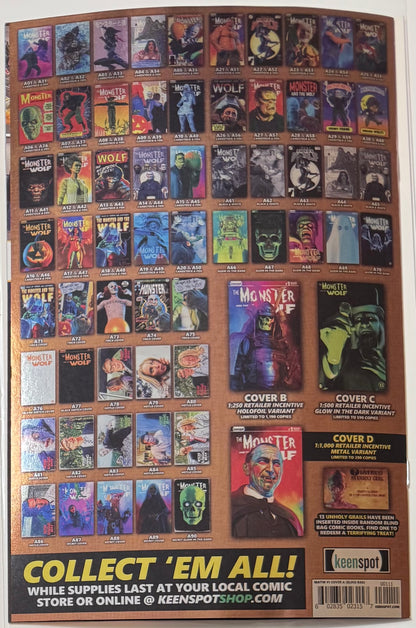 Mark Spears Monsters: The Monster & The Wolf #1 Cover A38 Foil Variant - Print Run of 833
