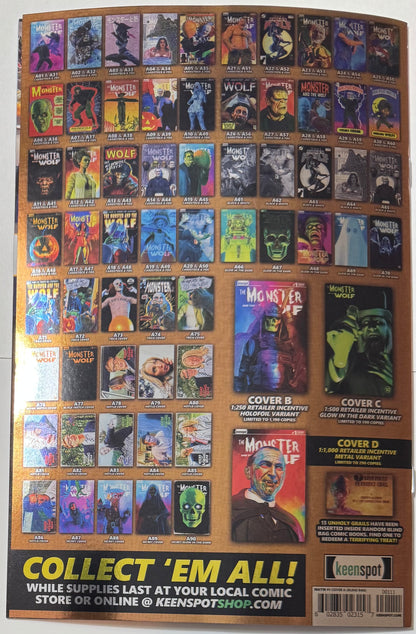 Mark Spears Monsters: The Monster & The Wolf #1 Cover A57 Foil Variant - Print Run of 833