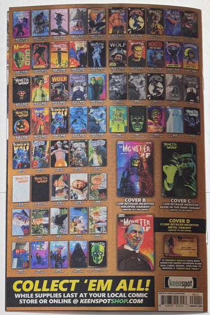 Mark Spears Monsters: The Monster & The Wolf #1 Cover A58 Foil Variant - Print Run of 833