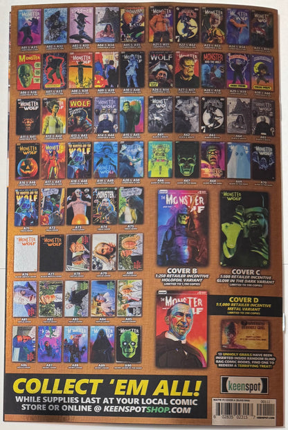 Mark Spears Monsters: The Monster & The Wolf #1 Cover A59 Foil Variant - Print Run of 833