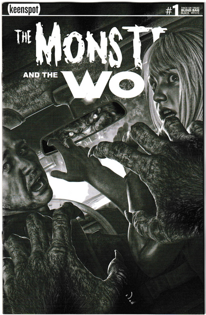 Mark Spears Monsters: The Monster & The Wolf #1 Cover A61 Black and White Variant - Print Run of 500