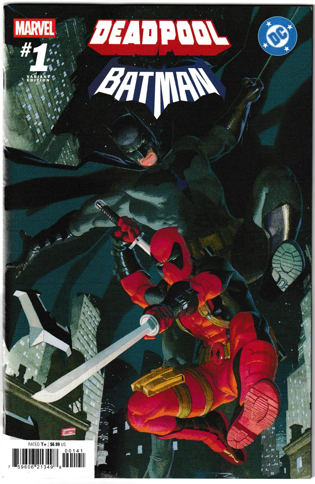 Marvel/DC: Deadpool/Batman #1 Esad Ribic Variant Cover NM/NM+