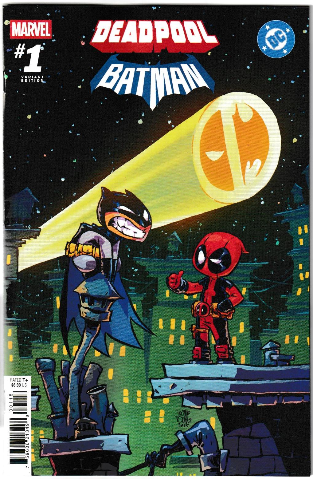 Marvel/DC: Deadpool/Batman #1 Skottie Young Variant Cover