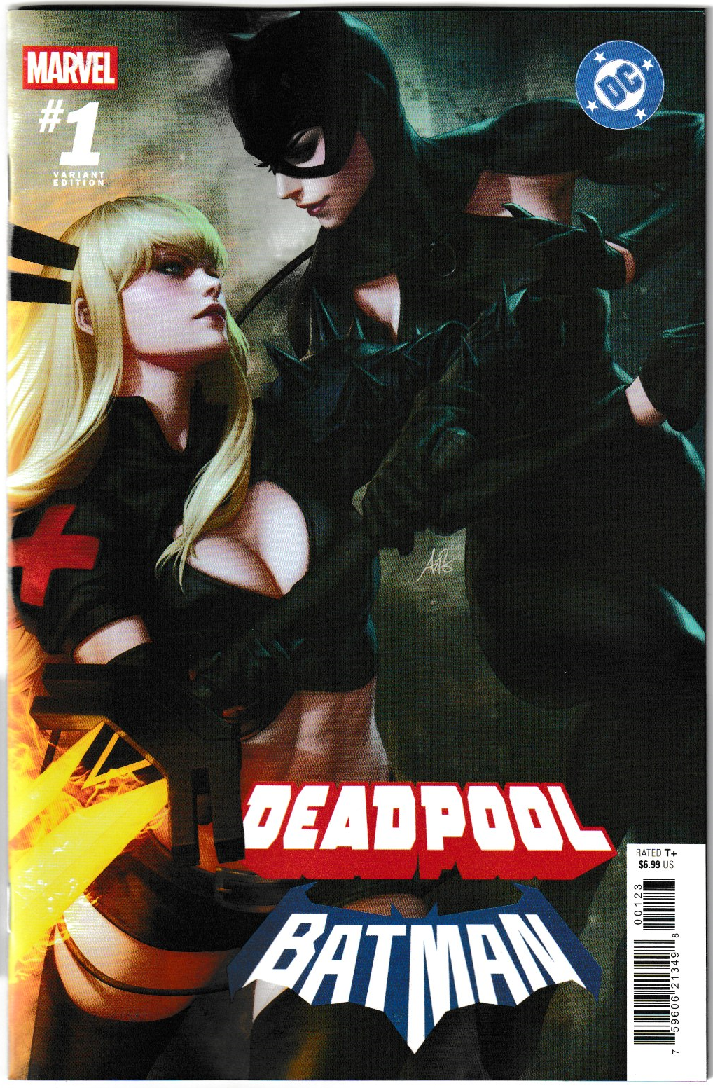 Marvel/DC: Deadpool/Batman #1 Stanley “Artgerm” Lau Trade Variant NM/NM+
