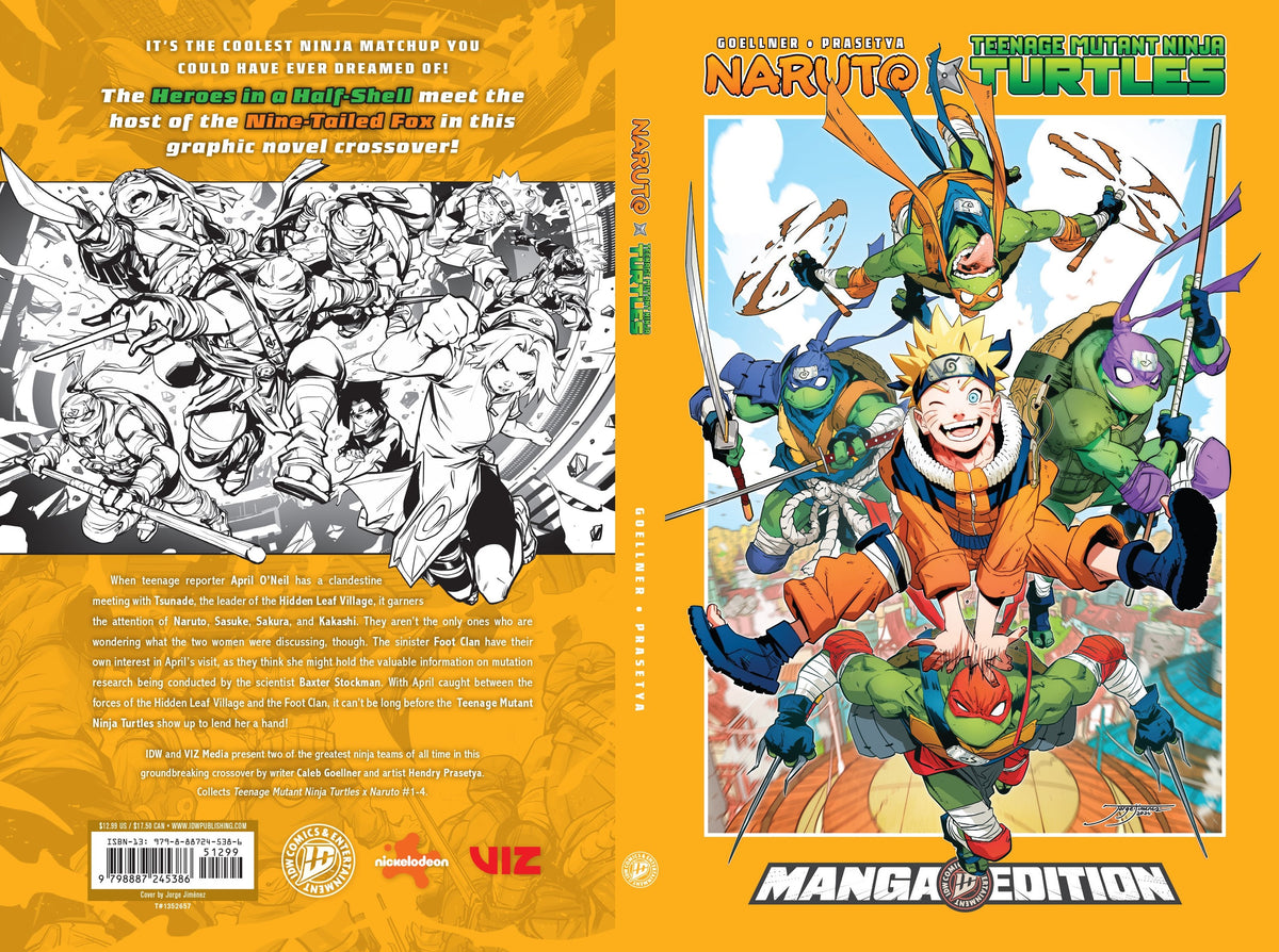 Naruto x Teenage Mutant Ninja Turtles - Manga Style Edition (Trade Paperback) IDW Publishing 2026