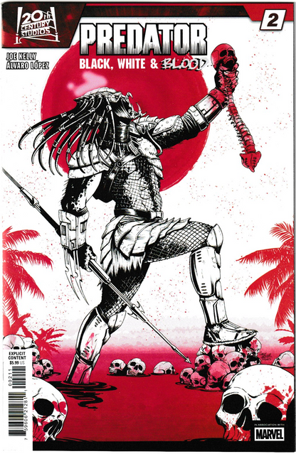 Predator: Black, White & Blood #2 Corin Howell Cover A– Marvel Comics 2025 (NM/NM+)