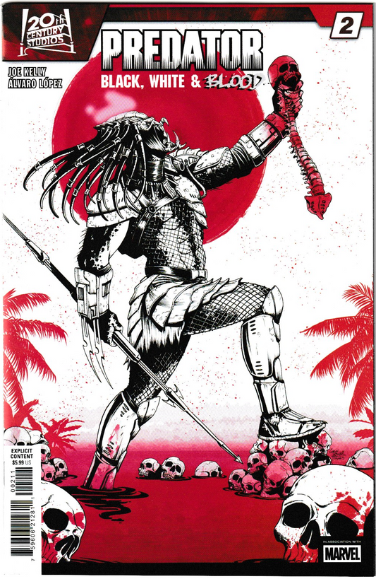 Predator: Black, White & Blood #2 Corin Howell Cover A– Marvel Comics 2025 (NM/NM+)