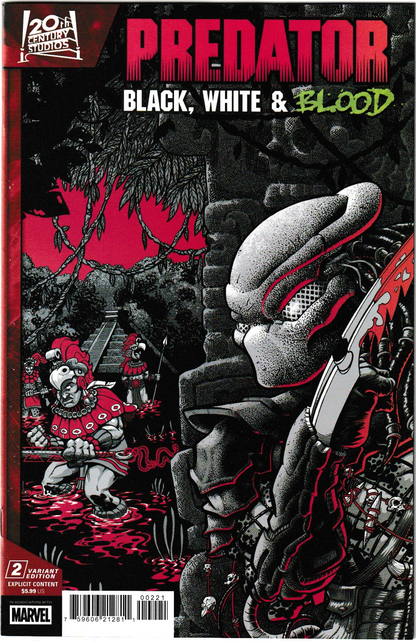 Predator: Black, White & Blood #2 J. Gonzo Variant– Marvel Comics 2025 (NM/NM+)